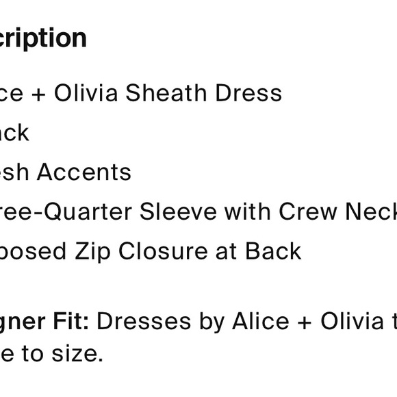 Alice + Olivia Black Long Sleeve Dress - Picture 11 of 12